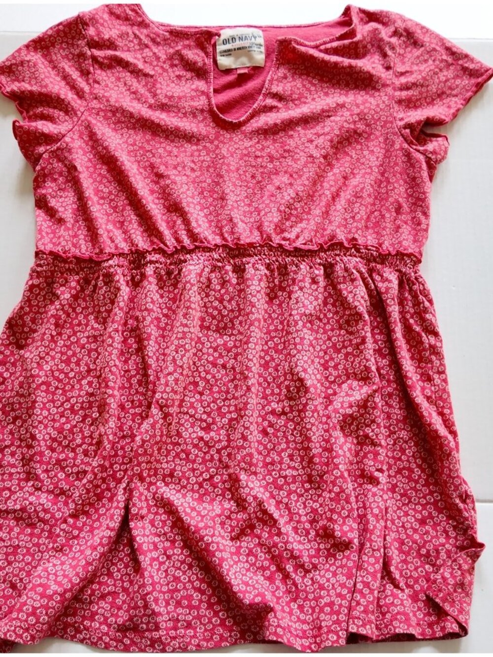 Y2K old navy floral red baby doll top size small